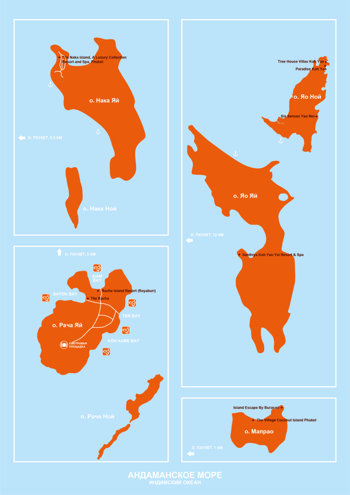 Карта Бангкока